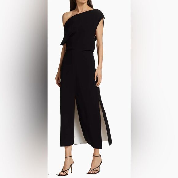 Proenza Schouler Off-The-Shoulder Crepe Midi-Dress size 8 $1390 NWT - Picture 9 of 10